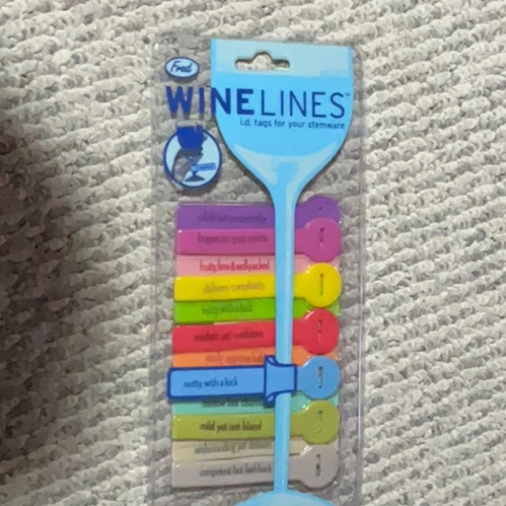 Winelines, by Fred. I.D.tags for your stemware